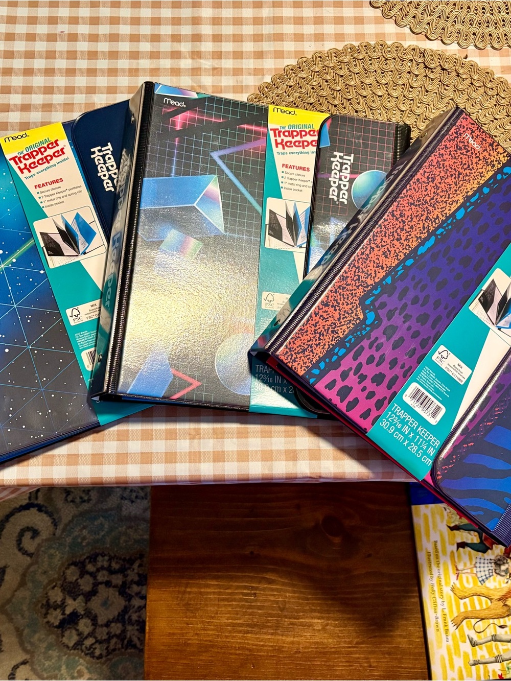 Trapper Keeper by Mead. All 3 new! Retro Prints of the 80s/90s Back to School